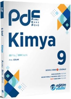 Eğitim Vadisi Yayınları Eğitim Vadisi 9. Sınıf Kimya PDF Planlı Ders Föyü - 1