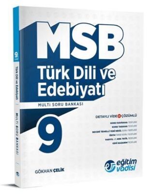 Eğitim Vadisi Yayınları Eğitim Vadisi 9. Sınıf Türk Dili Ve Edebiyatı Güncel MSB Multi Soru Bankası - 1