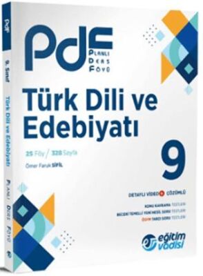 Eğitim Vadisi Yayınları Eğitim Vadisi 9. Sınıf Türk Dili ve Edebiyatı PDF Planlı Ders Föyü - 1