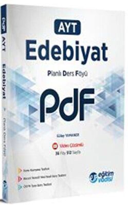 Eğitim Vadisi Yayınları Eğitim Vadisi AYT Edebiyat Güncel PDF Planlı Ders Föyü - 1