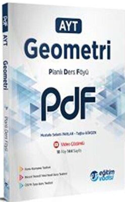 Eğitim Vadisi Yayınları Eğitim Vadisi AYT Geometri Güncel PDF Planlı Ders Föyü - 1