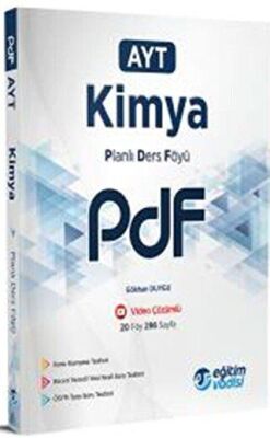 Eğitim Vadisi Yayınları Eğitim Vadisi AYT Kimya Güncel PDF Planlı Ders Föyü - 1