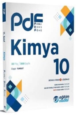Eğitim Vadisi Yayınları 10. Sınıf Kimya PDF Planlı Ders Föyü - 1