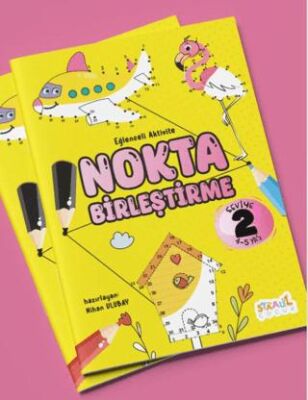 Eğlenceli Aktivite Nokta Birleştirme - Boyama ve Aktivite Kitabı - Seviye 2 - 1