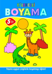 Eğlenceli Boyama - 5 Yaş Üstü 4`lü Pastel Boya Hediyeli - Parıltı Yayınları