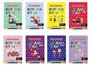 Eğlenerek Boyama 8 Takım Set - Salon Yayınları - Çocuk