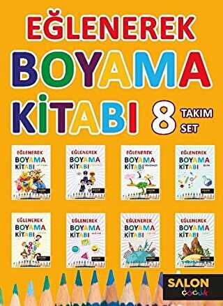 Eğlenerek Boyama Kitabı 8 Kitap Takım - Salon Yayınları - Çocuk