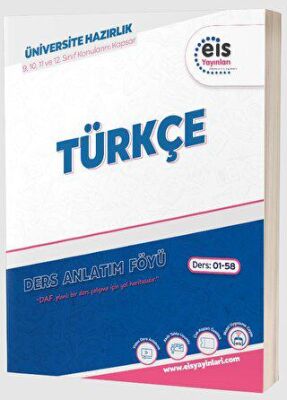 Eis Yayınları TYT AYT Türkçe Ders Anlatım Föyü - 1