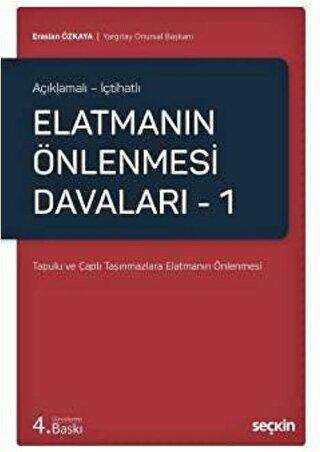 Elatmanın Önlenmesi Davaları – 1 - Seçkin Yayıncılık