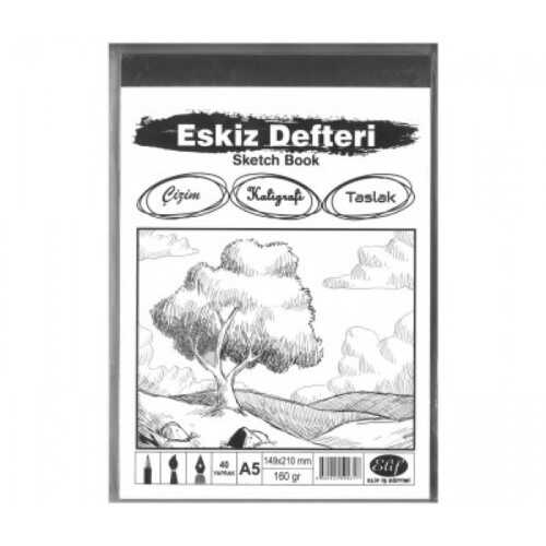 Elif Eskiz Defteri A5 40 yp