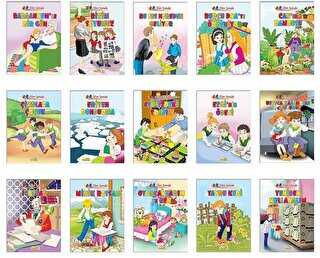 Elim Sende - Okul Öncesi Eğitici Hikaye Seti - 15 Kitap Takım - PEMBE PATİKLER