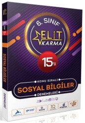 Elit Karma 6. Sınıf 15`li Konu Sıralı Sosyal Bilgiler Denemeleri - PARAF Yayınları