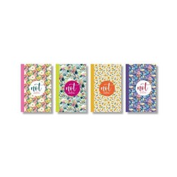 Elma Kırtasiye 14x20 Çiçek Serisi 120 Yaprak Kareli - Elma Kırtasiye