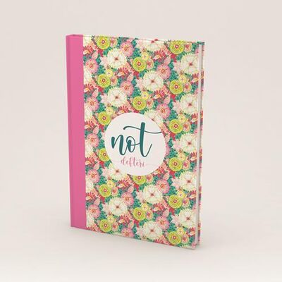 Elma Kırtasiye 14x20 Çiçek Serisi 120 Yaprak Kareli - 4