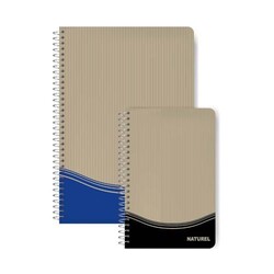 Elma Kırtasiye A4 Naturel Spiralli 100 Yaprak Çizgili - Elma Kırtasiye