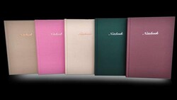 Elma Kırtasiye A5 Keten Cilt Bezli 80 Yaprak 70 Gr. Çizgili - Elma Kırtasiye