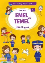 1. Sınıf Emel İle Temel Serisi 10 Kitaplık Set - Pinokyo Yayınları