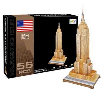 Empire State Binası 55 Parça 3D Puzzle