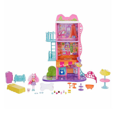 Enchantimals Şehir Evi ve Kafe Oyun Seti HHC18 - 3