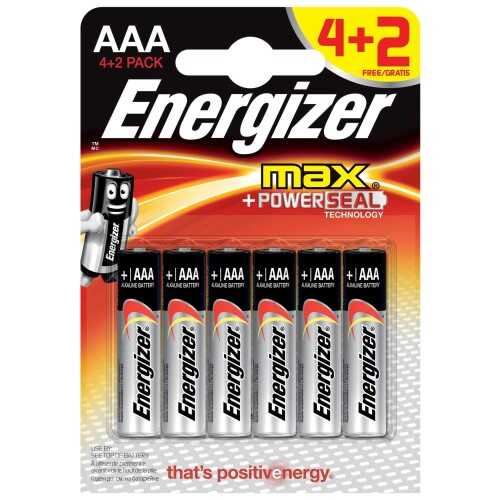 Energizer Max Aaa Pil LR-03 4+2