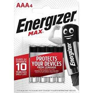 Energizer Max Alkaline AAA İnce Pil 4lü AAA-LR03