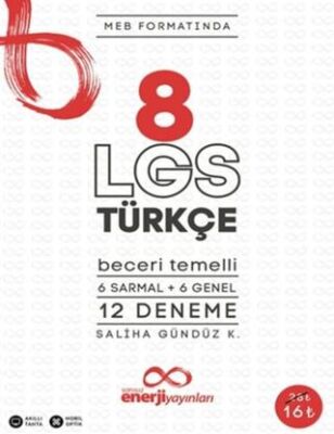 Enerji Yayınları 8. Sınıf LGS Türkçe Meb Formatında 12 Deneme - 1