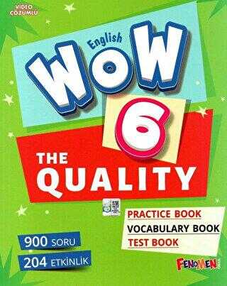 Fenomen Kitap English Wow 6 The Quality Pratice Book - Vocabulary Book - Test Book