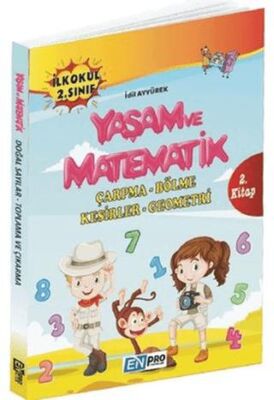 Enpro Yayınları İlkokul 2. Sınıf 2. Kitap: Çarpma - Bölme ve Kesirler - Geometri - 1