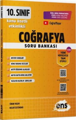 ENS Yayınları 10. Sınıf Coğrafya Etkinlikli Soru Bankası - 1