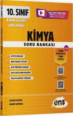 ENS Yayınları 10. Sınıf Kimya Etkinlikli Soru Bankası - 1