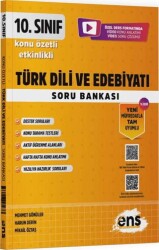 ENS Yayınları 10. Sınıf Türk Dili ve Edebiyatı Etkinlikli Soru Bankası - ENS Yayınları