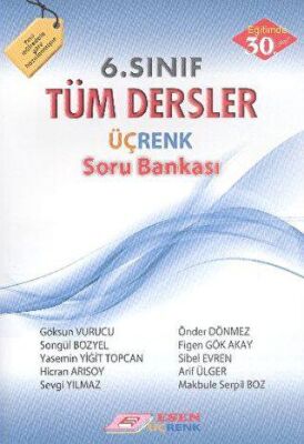 6. Sınıf Tüm Dersler Üçrenk Soru Bankası - 1