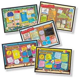 Esma-i Hüsna Posterleri 5`li Set - EDAM