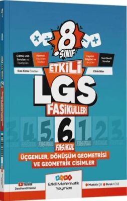 Etkili Matematik Yayınları 8. Sınıf Etkili LGS Fasikülleri Üçgenler Dönüşüm Geometrisi ve Geometrik Cisimler 6 - 1