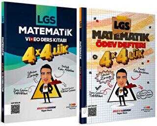 Etkili Matematik Yayınları 8. Sınıf LGS Matematik 4 4 lük Video Ders Kitabı + Ödev Defteri