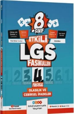 Etkili Matematik Yayınları Etkili Matematik Yayınları 8. Sınıf Etkili LGS Fasikül Olasılık ve Cebirsel İfadeler 4 - 1