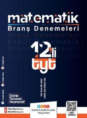 Etkili Matematik Yayınları TYT Matematik 12 li Branş Denemeleri - 1