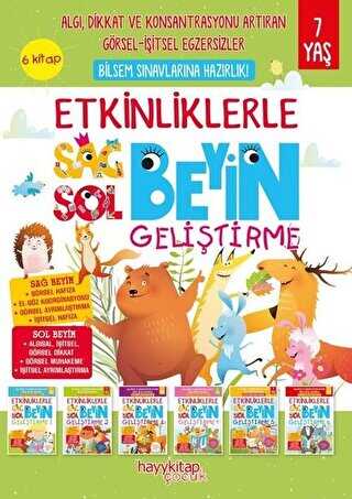 Etkinliklerle Sağ Beyin Sol Beyin Geliştirme 6 Kitap - Hayykitap
