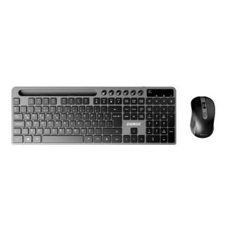 Everest KM-730 Gri-Siyah Kablosuz Q Multimedia Klavye + Mouse Set - 1