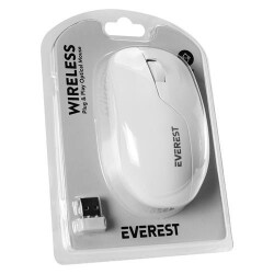 Everest SMW-973 Usb Beyaz 2.4Ghz Kablosuz Mouse - 2