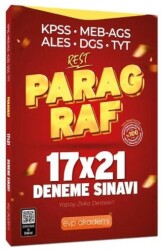KPSS MEB-AGS ALES DGS TYT Paragraf REST 17x21 Deneme Çözümlü - EVP Akademi