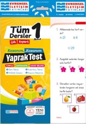 Evrensel İletişim Yayınları 1.Sınıf Tüm Dersler Yaprak Test - 1