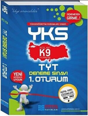 Evrensel İletişim Yayınları YKS TYT 1. Oturum K9 Deneme Sınavları - 1