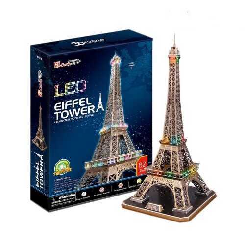 Eyfel Kulesi Led Işıklı - Fransa 3D Puzzle