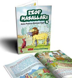 Ezop Masalları 3 - Aslan Postuna Bürünen Eşek - Bordo Ressam