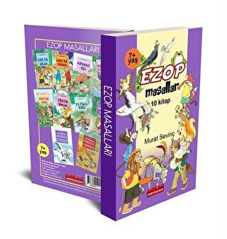 Ezop Masalları Seti Renkli Resimli Düz Yazılı - 1