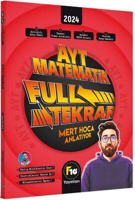 F10 Yayınları Mert Hoca AYT Matematik Full Tekrar Video Ders Kitabı