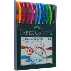 Faber-Castell 1425 Tükenmez Ailesi 10Lu Poşet - Faber-Castell