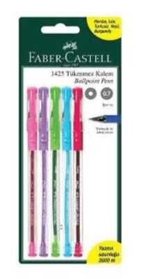 Faber-Castell 1425 Tükenmez Renkli 5Li Blister - 1