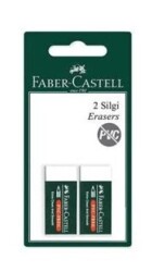 Faber Castell 188524 Beyaz Silgi 2Li Blister - Faber-Castell